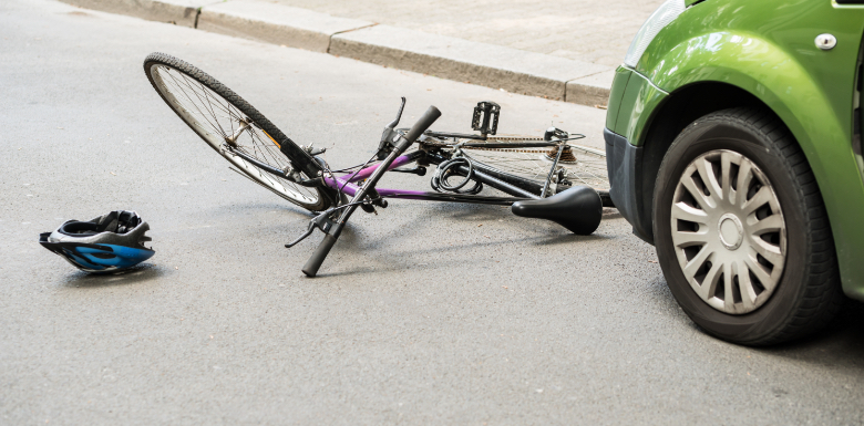 car vs. bicycle accident
