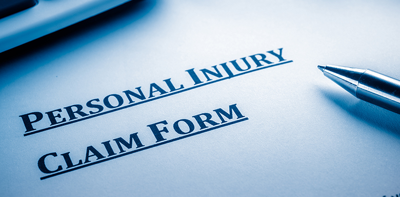 Filling out a personal injury claim